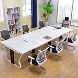 广州办公家具会议桌长桌培训桌简约现代2.4米会议桌钢架会议桌椅