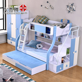 火图腾韩式儿童床上下铺高低母子床双层子母床男女孩双层床公主床