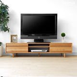 实木电视柜 橡木现代电视柜 日式简约 日式地柜矮柜 客厅电视机柜