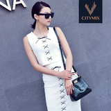 Citymix 时尚名媛气质小香风中长款针织两件套装裙女包臀半身裙夏