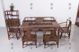 现代新中式简约茶桌老榆木实木免漆家具仿古茶台功夫茶艺桌椅组合