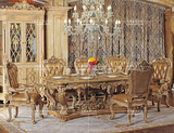 意大利风格全实木大餐桌餐台 法式实木雕刻餐桌 欧式实木餐桌餐椅