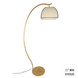 新中式金色阿玛尼小号钓鱼灯简约沙发创意卧室客厅会所客房落地灯