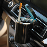 汽车 车载烟灰缸带出风口挂式烟灰缸带led灯车用烟灰缸汽车烟灰缸