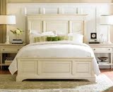 美式实木床实木高端白色双人床松木实木床1.8米乡村风格1.5米特惠