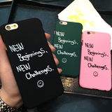 bigbang权志龙iphone6s同款手机壳GD苹果6plus英文字母磨砂硬壳i5