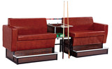2016新款台球沙发台球椅子台球观球椅台球厅高档沙发带茶几休息椅