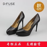 专柜正品代购D:FUSE迪芙斯女鞋2016秋款高跟防水台单鞋DF63111026