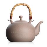 【台湾陶壶】煮茶壶电陶炉专用烧水壶竹提梁陶瓷泡茶壶煮茶器包邮