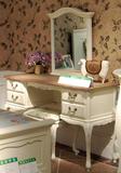 新古典做旧纯实木梳妆台美式乡村工业复古客厅卧室书桌台家具定制