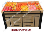 木质钢木水果架果蔬架单层货架水果货架超市干果货架散称展示货架