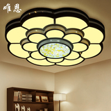 客厅卧室LED梅花型吸顶灯 现代简约圆形书房餐厅大气创意灯具灯饰