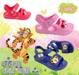 夏季韩版男女童婴儿新款凉鞋儿童塑胶小童塑料防滑软底卡通沙滩鞋