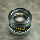 二手Canon/佳能50mm-1.4FD卡口SSC单反镜头