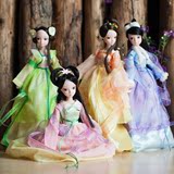 可儿娃娃古装典中国风四季仙子七仙女公主中国洋娃娃套装女孩玩具