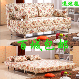 可折叠沙发床1.8米双人宜家多功能布艺沙发床1.2/1.5米两用三人