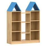 幼儿园玩具柜实木生态木房屋组合柜自由分区柜区域收纳柜书架FY