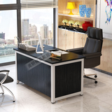 特价钢木老板桌简约现代电脑桌台式家用单人办公桌书桌写字台桌子