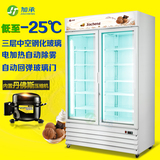 加承冷冻展示柜 商用立式陈列柜 冰淇淋展示柜 风冷冰箱雪糕冷柜