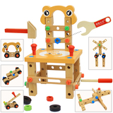 4-6岁男童拆装玩具鲁班工具椅螺母组合男孩拆卸拼装儿童动手益智