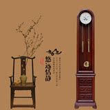 红木落地钟花梨木中式客厅创意钟表古典摆钟机械机芯座钟实木立钟