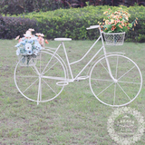 影楼婚庆道具橱窗装饰摆件 欧式铁艺多层落地大自行车花架子单车