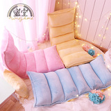 懒人沙发 可折叠 单人 日式珊瑚绒粉色可爱飘窗可拆洗 榻榻米椅