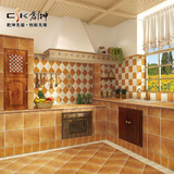 地中海仿古砖300x300防滑卫生间厨房地砖美式阳台瓷砖室内墙砖