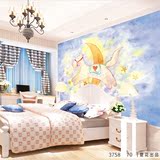 梦幻可爱卡通手绘木马儿童房背景墙客厅卧室3d墙纸无纺布壁画