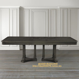 杰森·美室-美式西餐桌椅 实木超长餐桌别墅餐桌椅组合8-10人