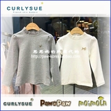 韩国专柜代购Curlysue可爱秀2016秋冬款女童装长袖T恤CLW1XATS05