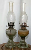 古玩老式煤油灯 老罩灯玻璃灯罩 工艺小油灯 民俗怀旧物件收藏