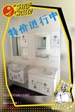 简约60公分PVC浴室柜组合小户吊型挂壁式洗脸盆洗手盆陶瓷盆