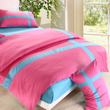 学生宿舍单人床上下铺床单被罩枕套1米2床三件套全棉纯棉床上用品