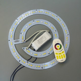 遥控调光双色吸顶灯LED改造七彩光源板 36W无极七彩圆形吸顶灯板
