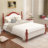 地中海风格床欧式床双人床1.8米 实木床单人床1.2米1.5米床美式床