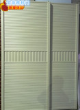 定制 现代简约小百叶板木塑、塑钢推拉移门 壁橱衣柜门全板特价