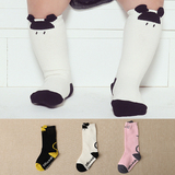 jeenh 婴儿袜子宝宝0-1-3岁 纯棉 儿童春秋袜子薄款 可爱中筒袜