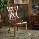 特价正品实木餐椅书桌椅美式乡村休闲椅欧式新古典椅靠背椅咖啡椅