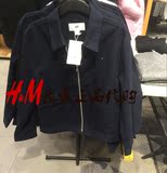 H&M HM 男装专柜正品代购 2月 贝克汉姆 棉质帆布夹克外套 043789