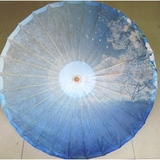 创意油纸伞 防雨防晒 泸州油纸伞 复古 舞蹈礼品 实用 传统 蓝色