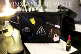 新款韩国3CE化妆包超大容量化妆品收纳包可爱便携手拿包大号包邮