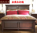 美式乡村实木床 美式床欧式床液压床储物床 双人床 箱体床