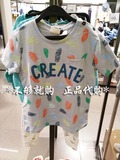zara上海正品童装代购 男婴童宝宝彩色字母短袖T恤 5584504