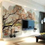 中式立体大型壁画 客厅卧室电视背景墙壁纸 国画桂林山水无缝墙纸