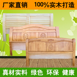 实木床头板简约现代松木韩式田园烤漆双人靠背床头床屏可定制