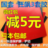 DHS/红双喜乒乓球拍胶皮省狂狂飙3 兵乓球拍海绵套胶反胶国狂套胶