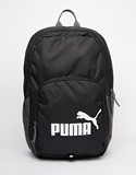 ASOS英国代购 Puma男式黑色帆布基础双肩包 背包/学生书包