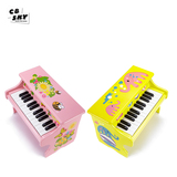 CBSKY 婴儿钢琴儿童木质小钢琴25键钢琴机台式机械小钢琴动物图案