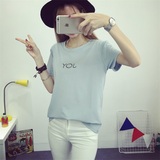 韩国女士短袖T恤女装25夏季宽松24周岁18上衣服韩版女半袖29修身
